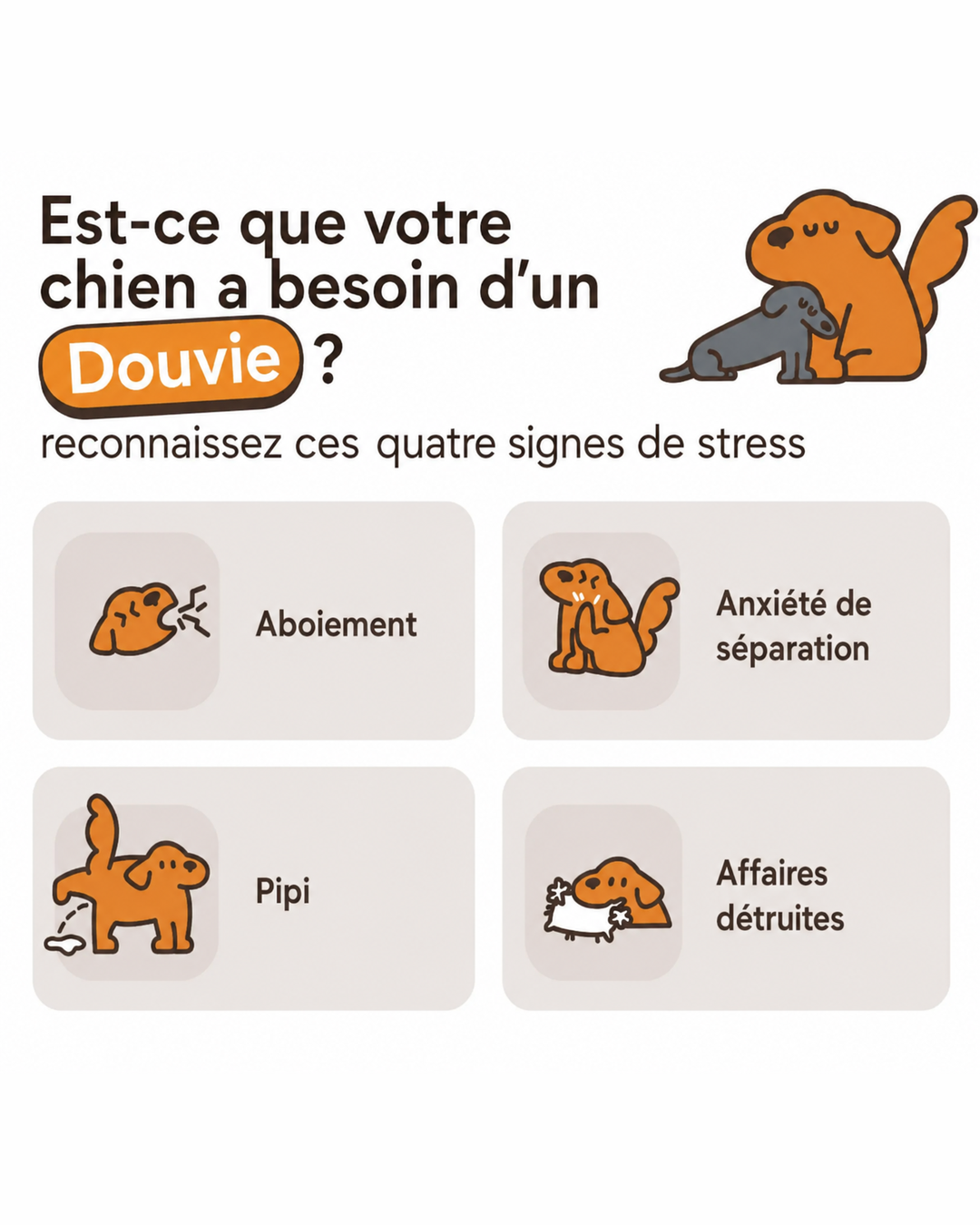 Douvie™ — Diffuseur apaisant pour chien